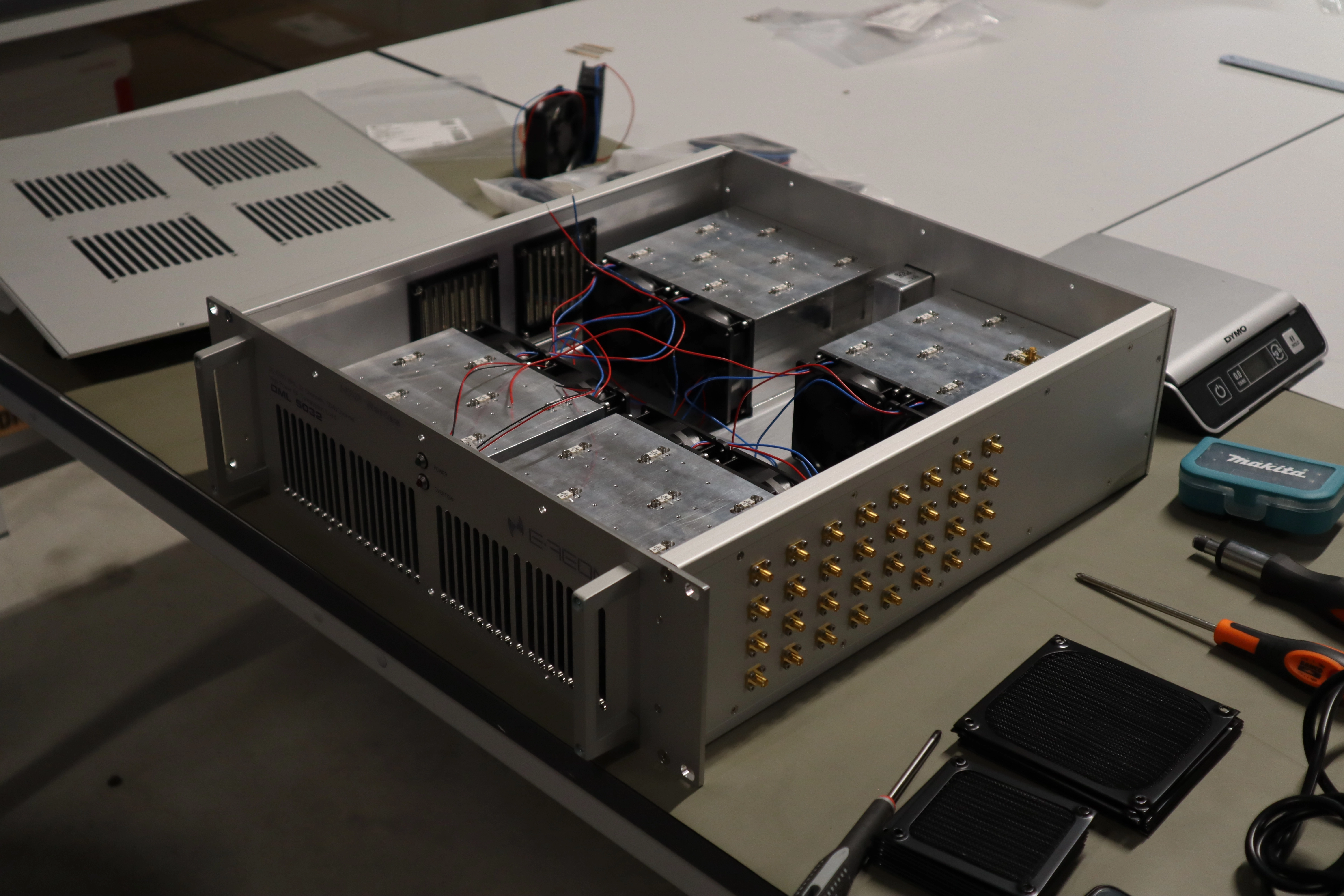 E-REON multichannel RF equipment during system integration
